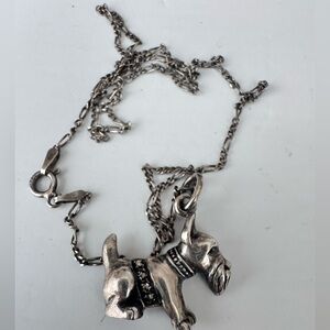 Sterling Silver Pendant by Marilena Jewelers Italy Scottie Dog